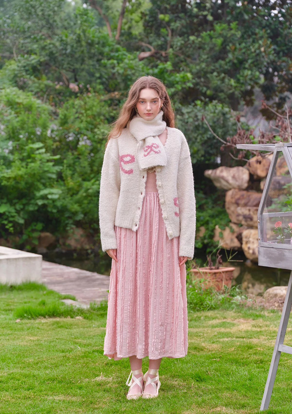 Strawberry Young Sister Knit Cardigan - Thrancidy