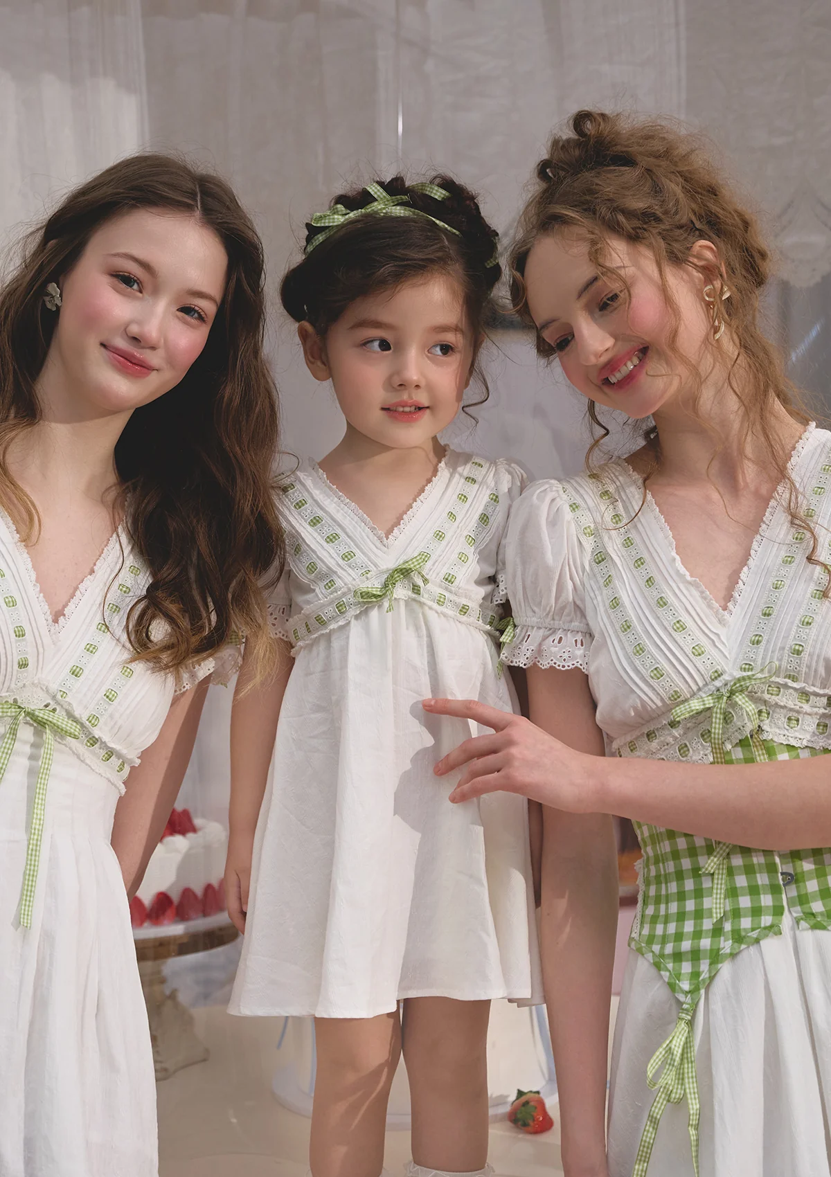 Toddler Girl Green Apple Paradise Dress - Thrancidy