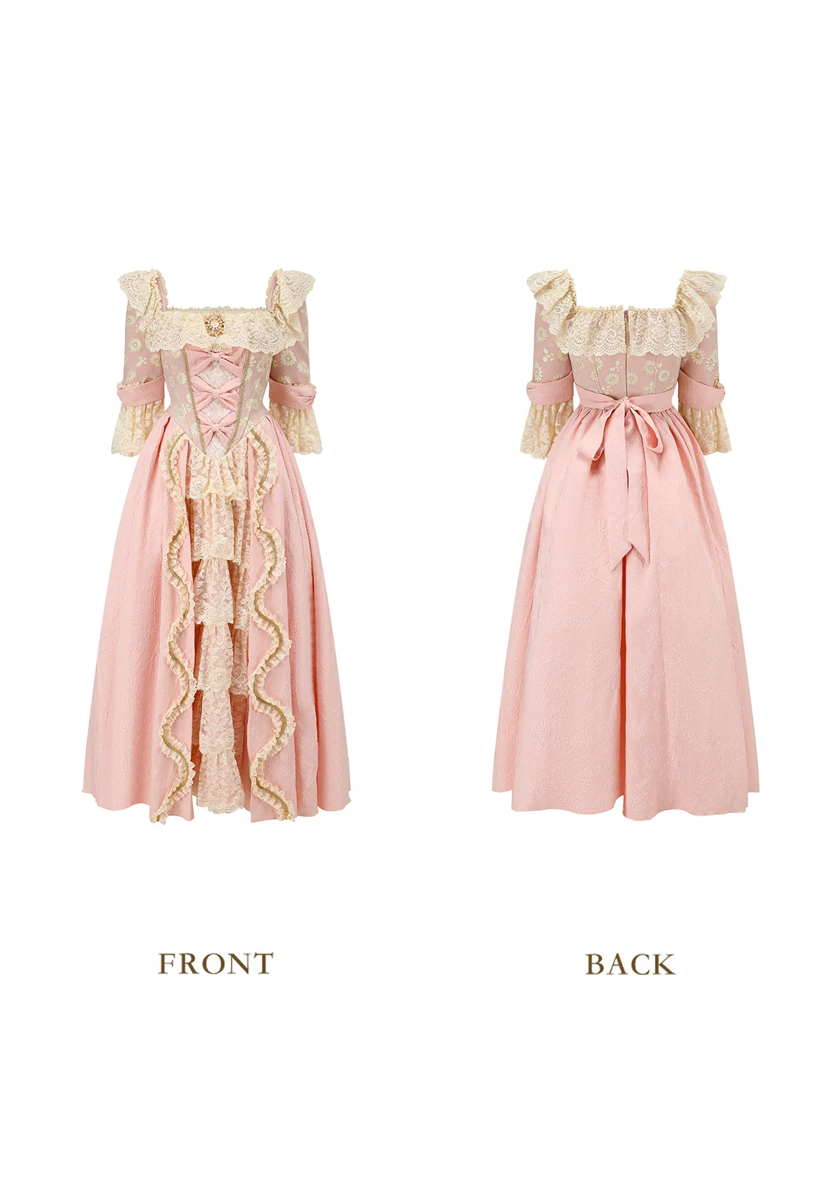 Pink Floral Godmother Corset Dress - Thrancidy