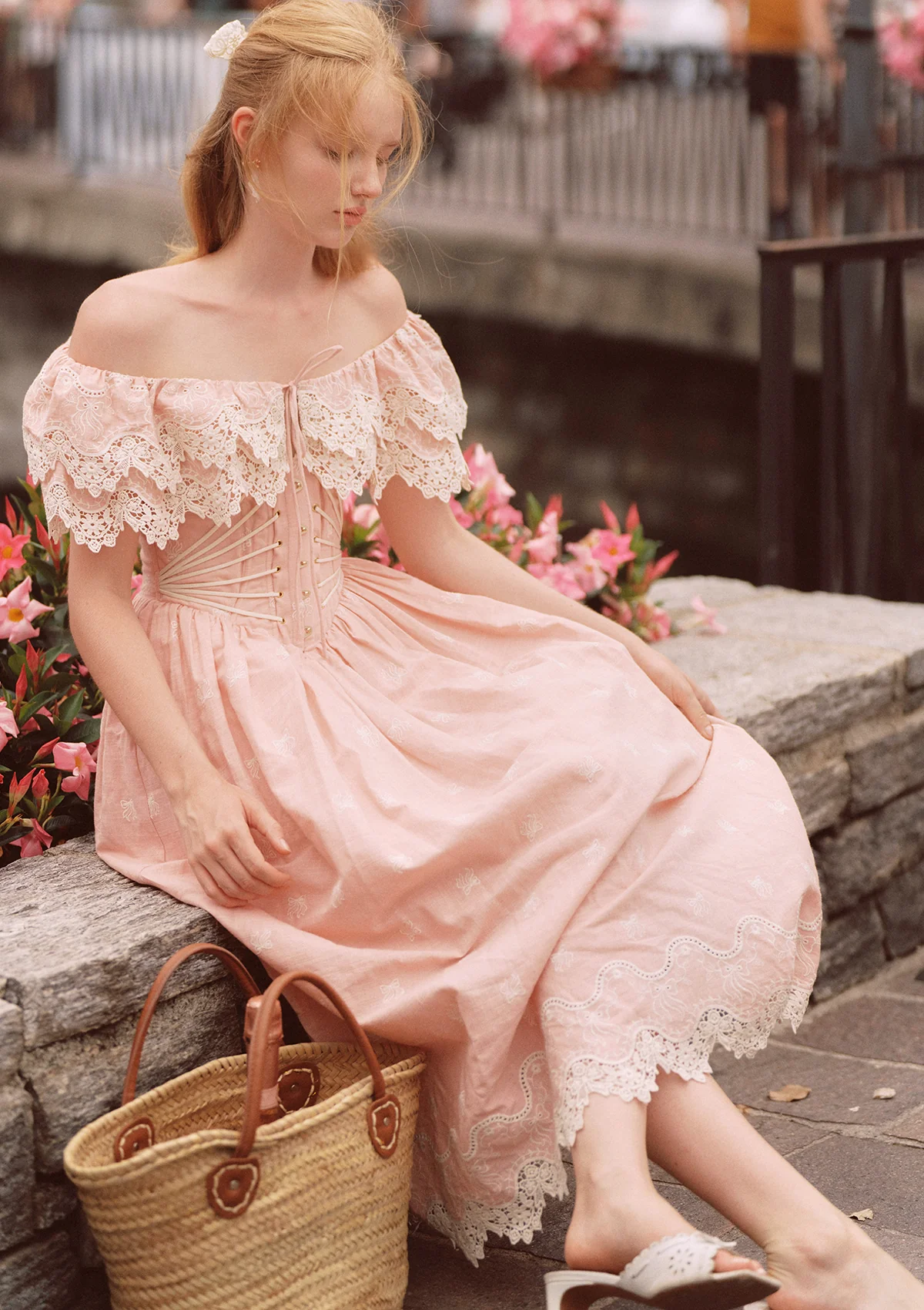 Pink Champagne Corset Dress - Thrancidy