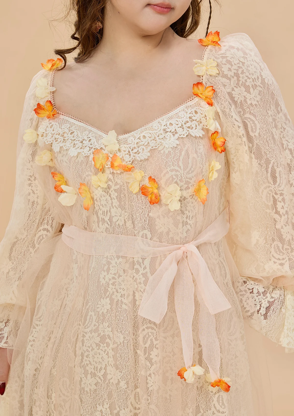 Curve & Plus Sunset & Orange Ocean Dress - Thrancidy