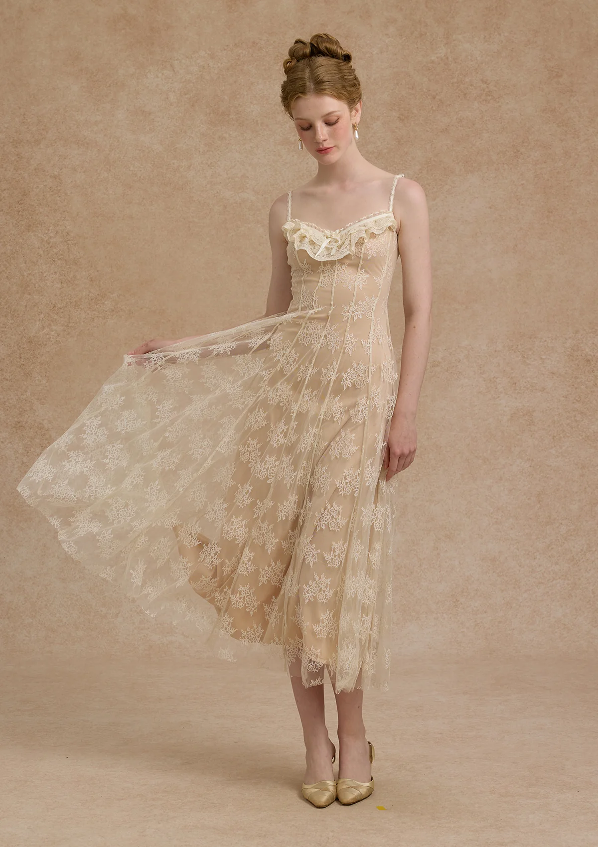 Lace Bouquet Dress - Thrancidy