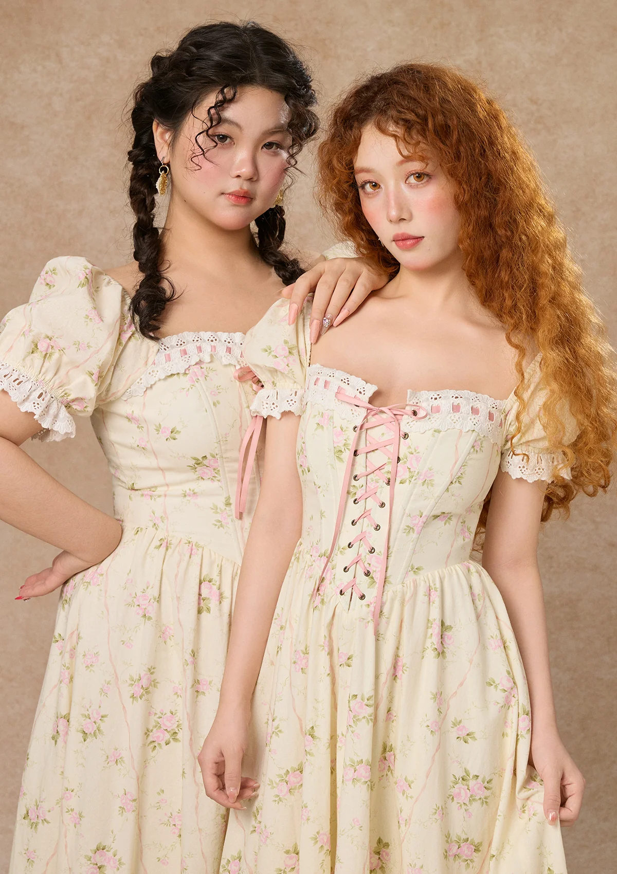 Curve & Plus Kapok Diary Corset Dress - Thrancidy