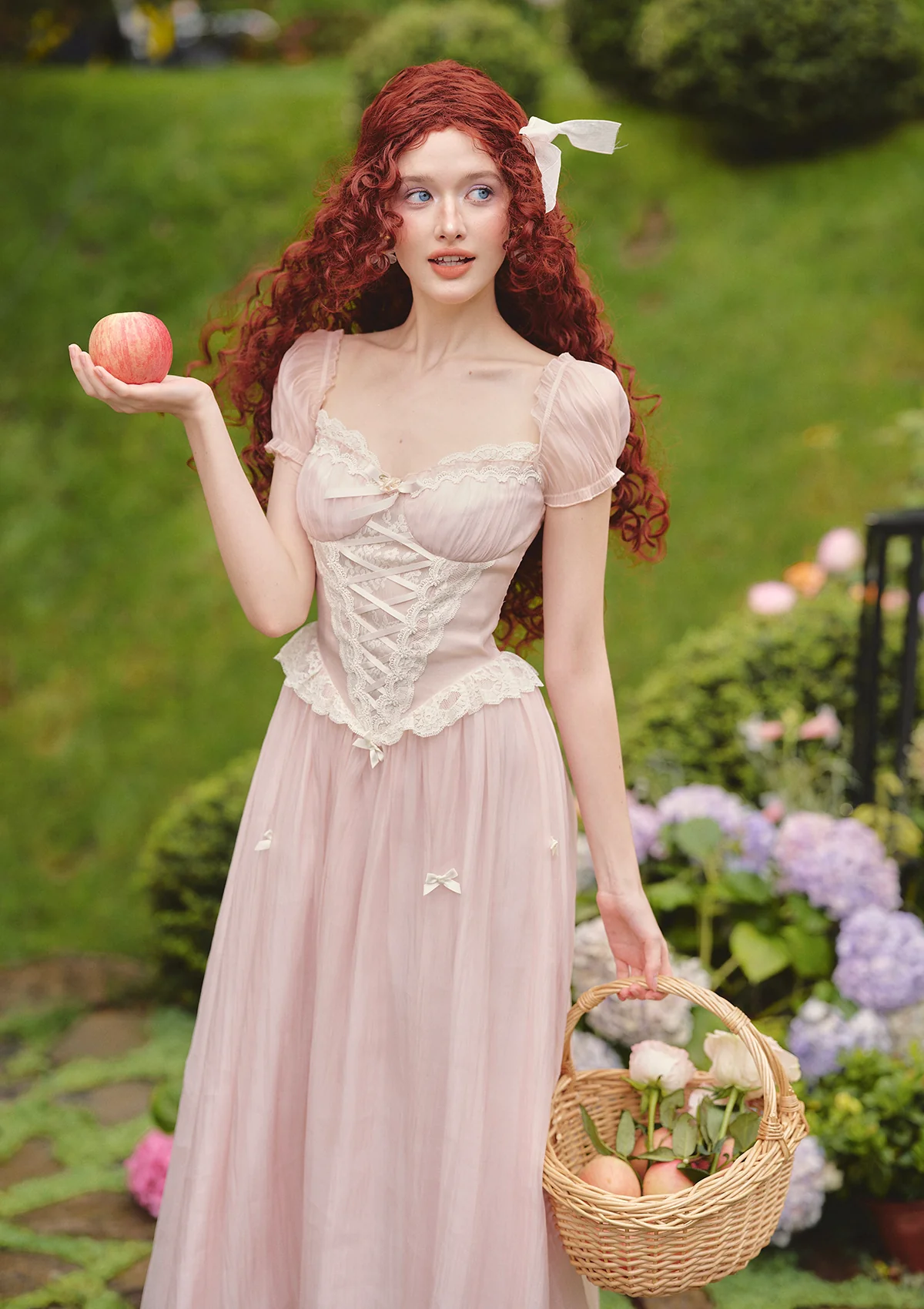 Pink Mist Fairy Corset Dress - Thrancidy