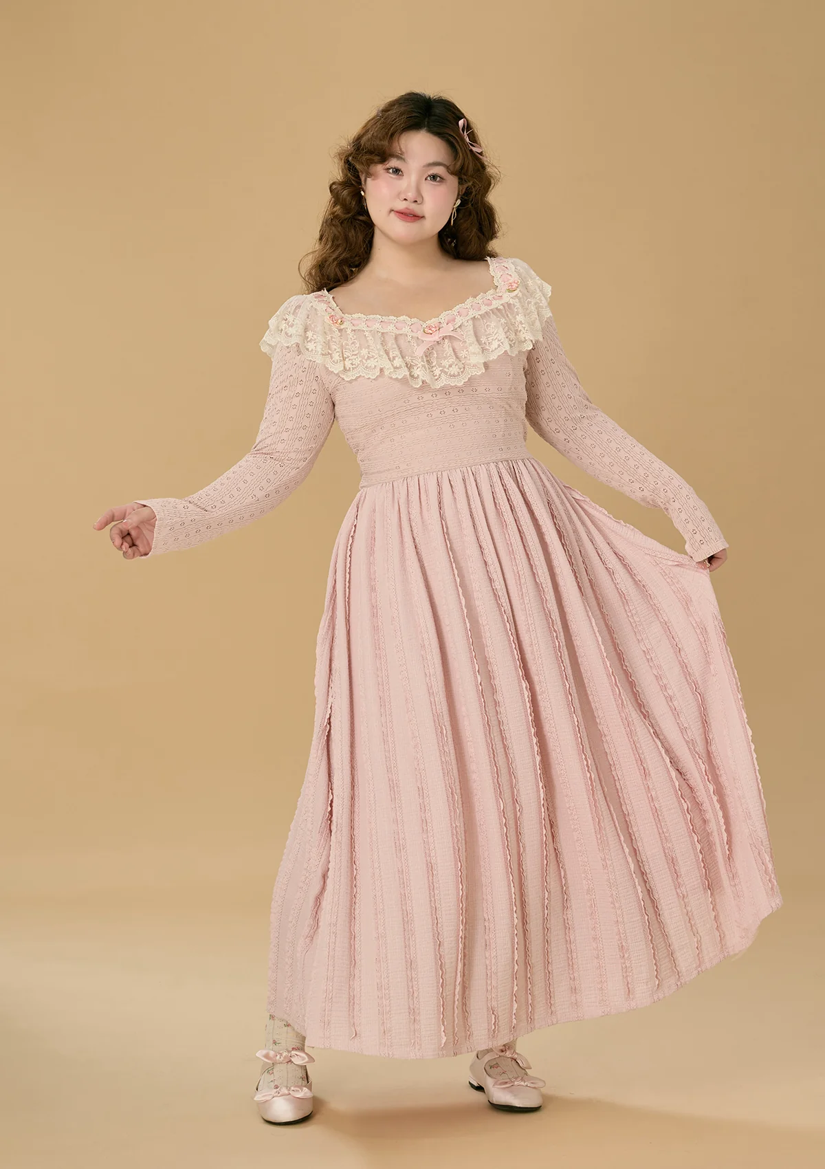 Curve & Plus Tuileries Forest Dress - Thrancidy