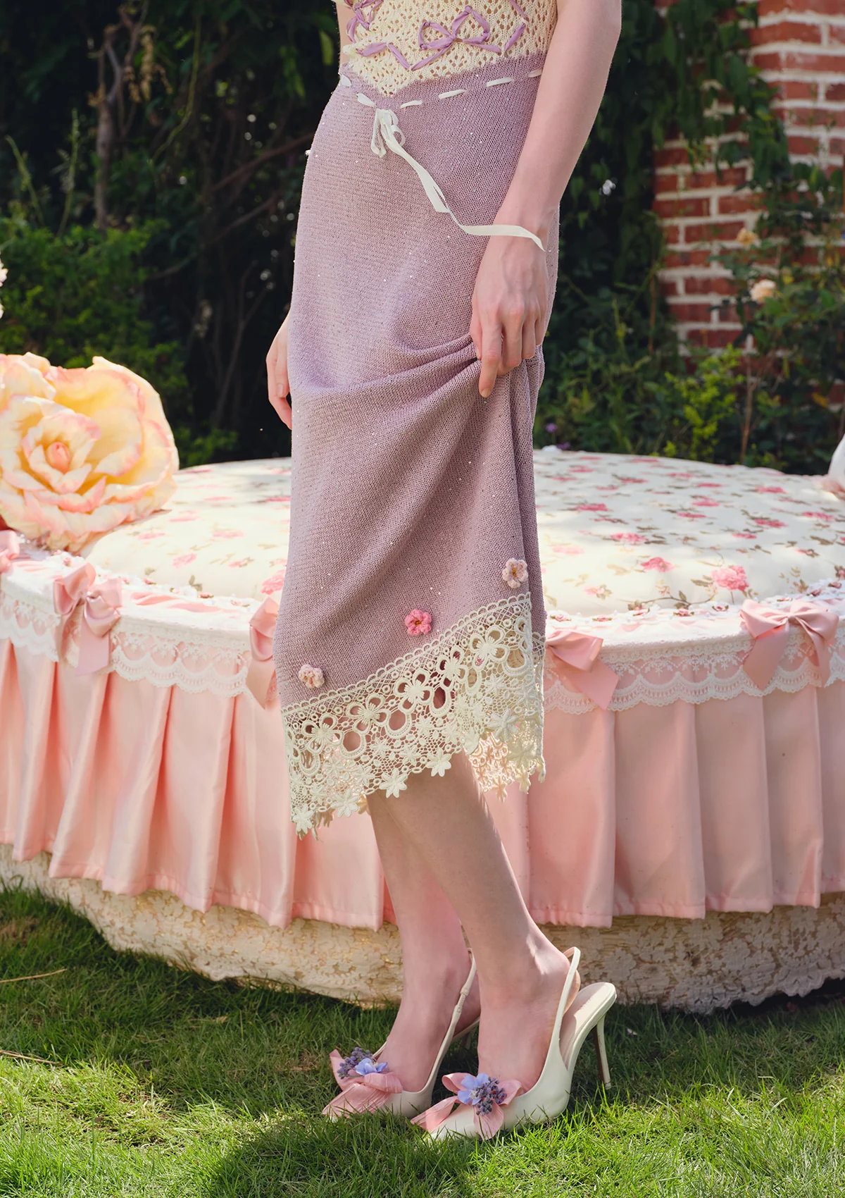 Floral Beauty Banquet Knit Dress - Thrancidy