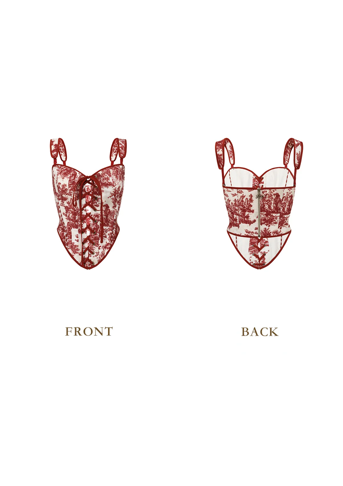 Red Winery Corset - Thrancidy