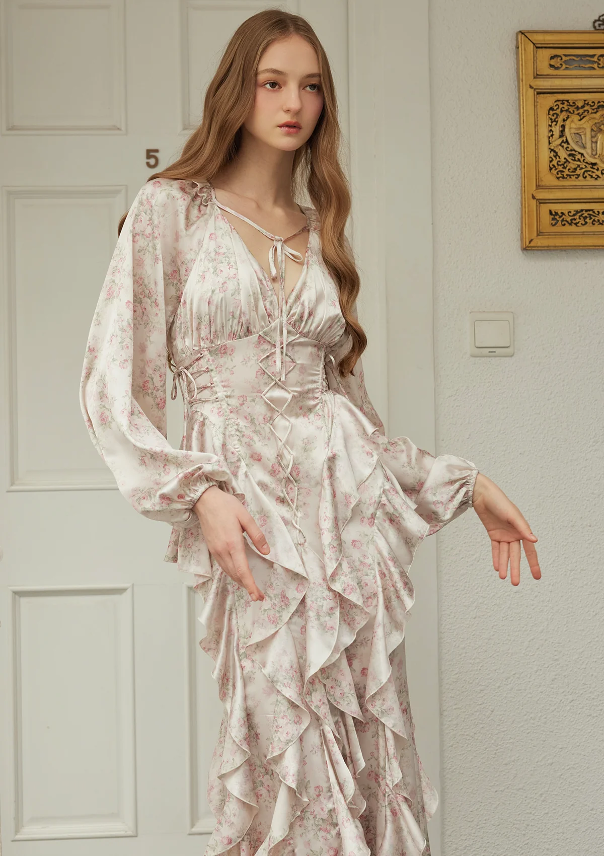 Curve & Plus Lady Blossom Dress - Thrancidy