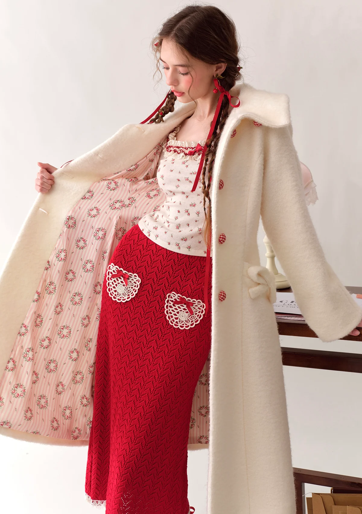 Strawberry Senior Alumnael Coat - Thrancidy