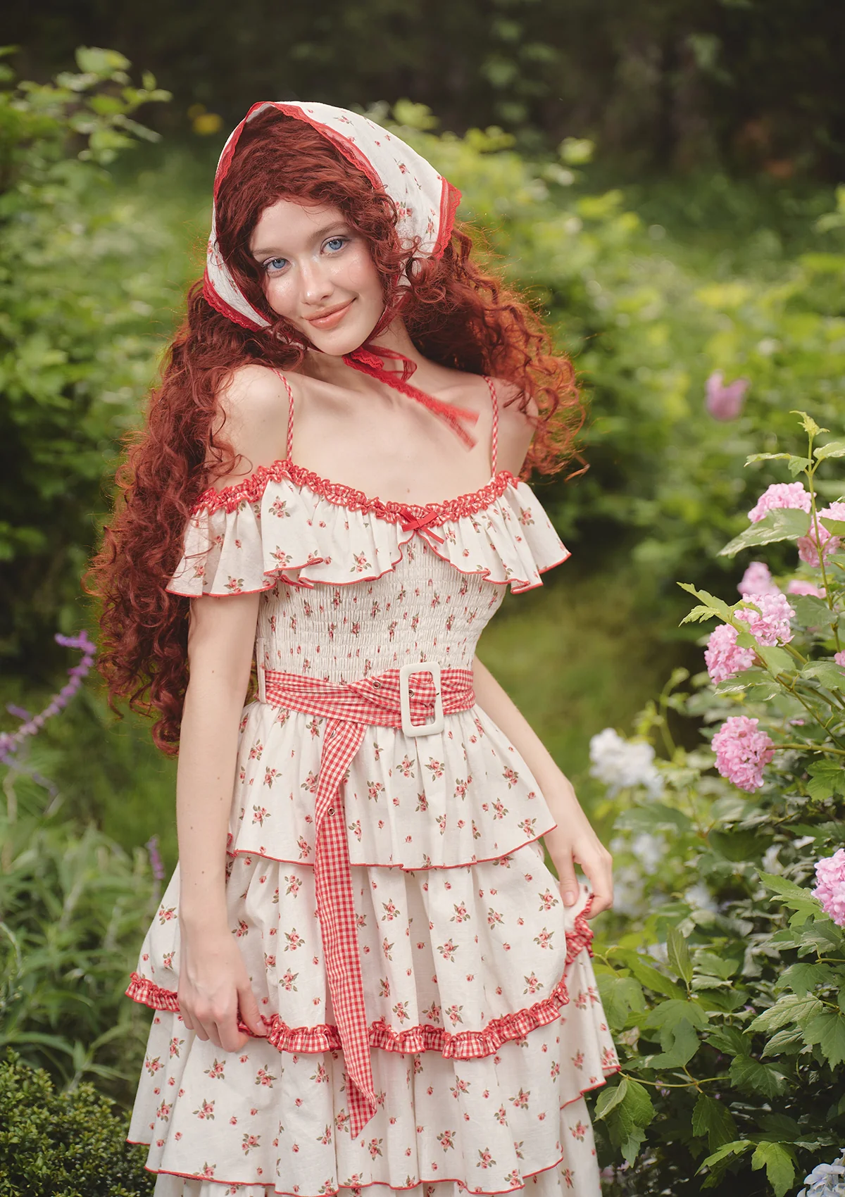 Red Hood Maiden Dress - Thrancidy