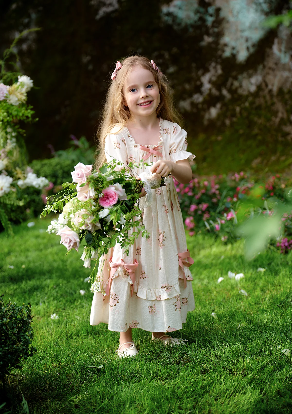 Toddler Girl Rose's Smile Dress - Thrancidy