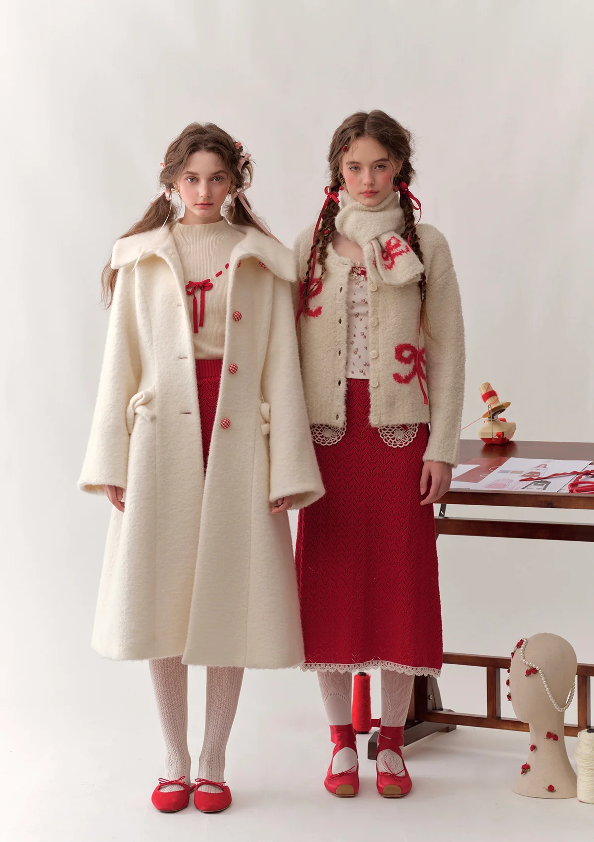 Strawberry Young Sister Knit Cardigan - Thrancidy