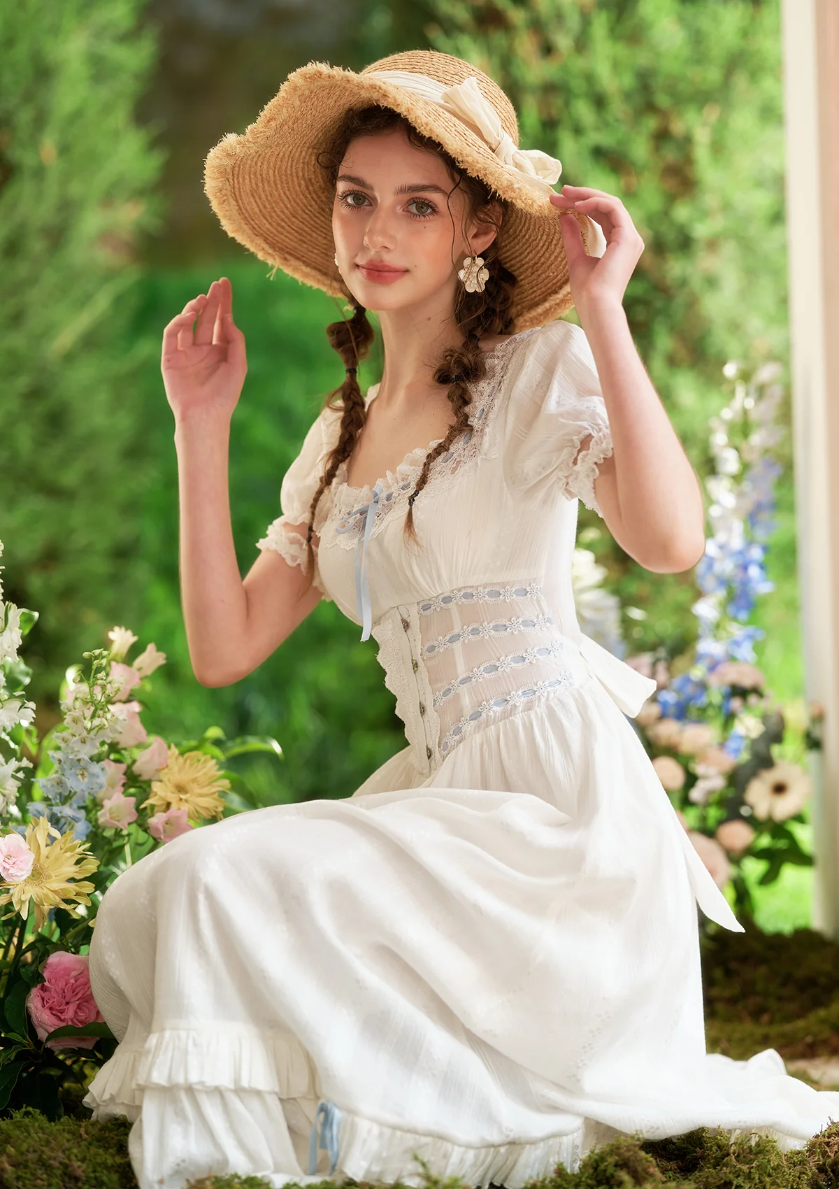 Dear White Pages Corset Dress - Thrancidy