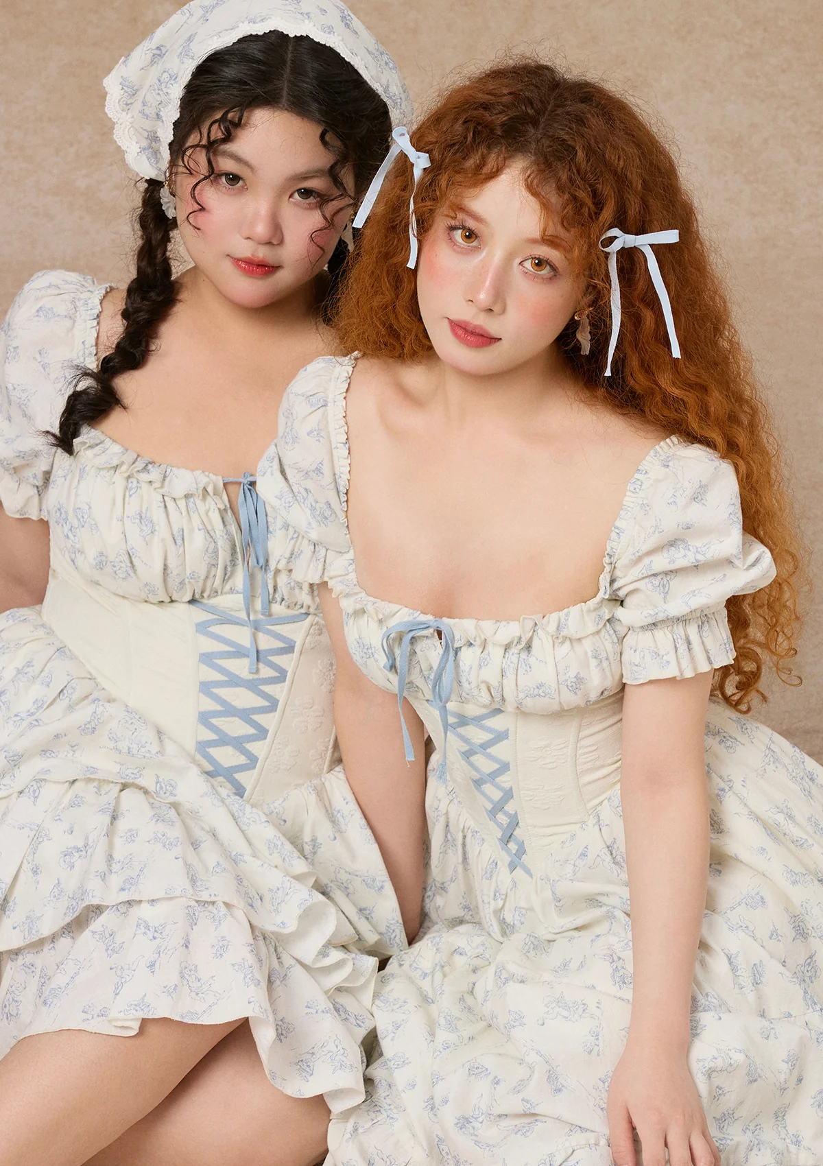 Curve&Plus Blue Dollhouse Corset Dress (Short) - Thrancidy