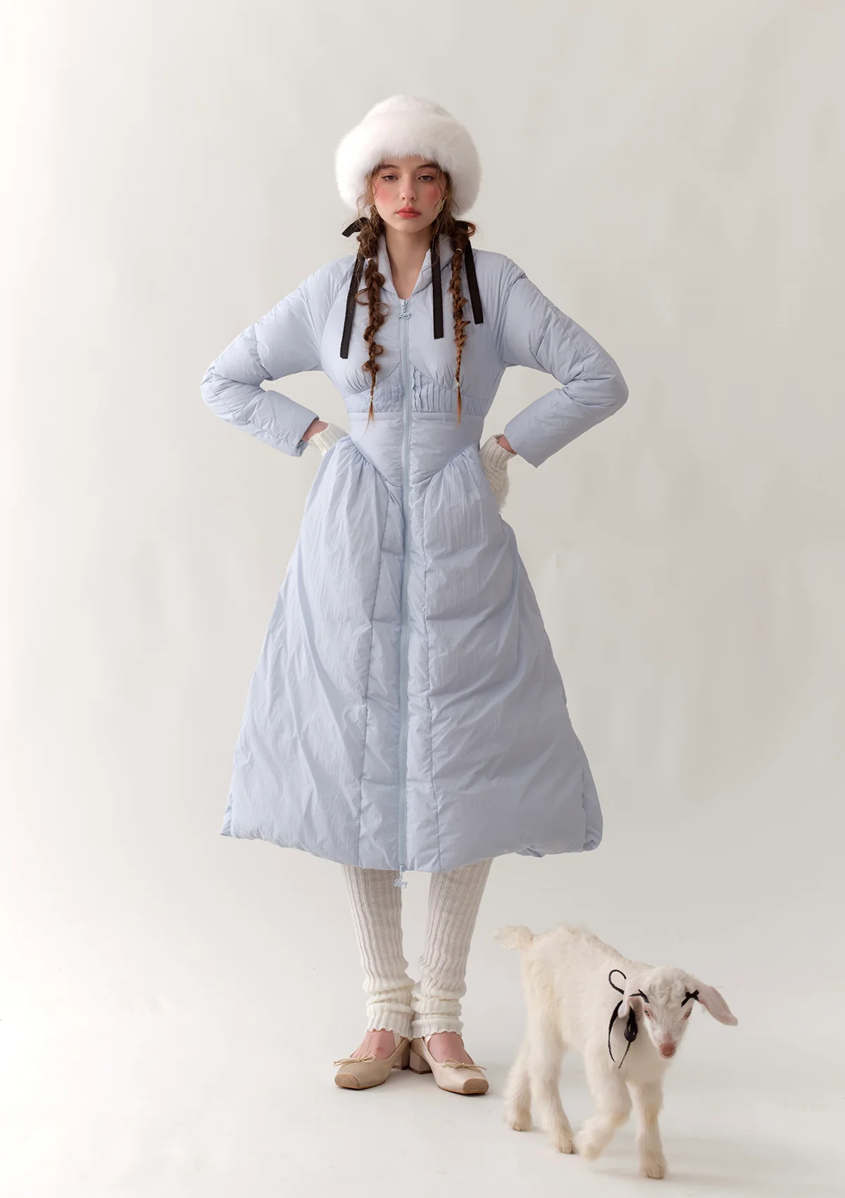 Sea Salt Chiffrette Down Jacket - Thrancidy