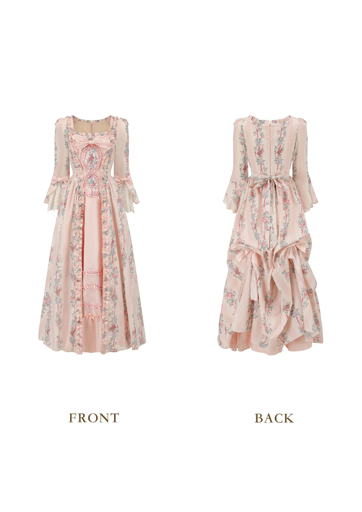 Lady Flora French Court Corset Dress - Thrancidy