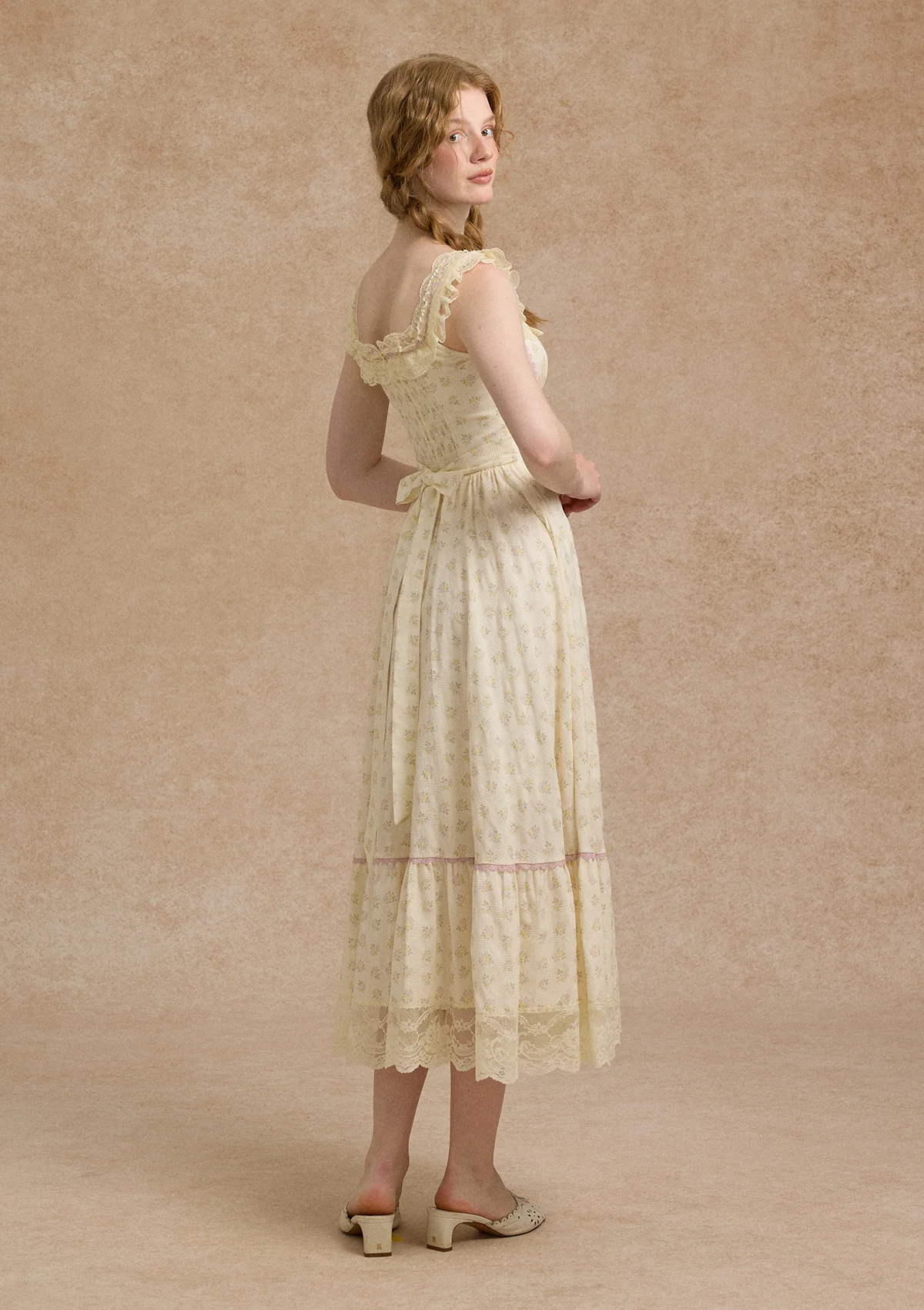 Cream Clove Corset Dress - Thrancidy