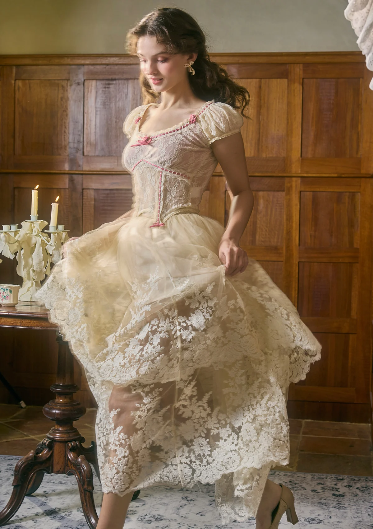 Cranberry Girl Lace T-shirt - Thrancidy