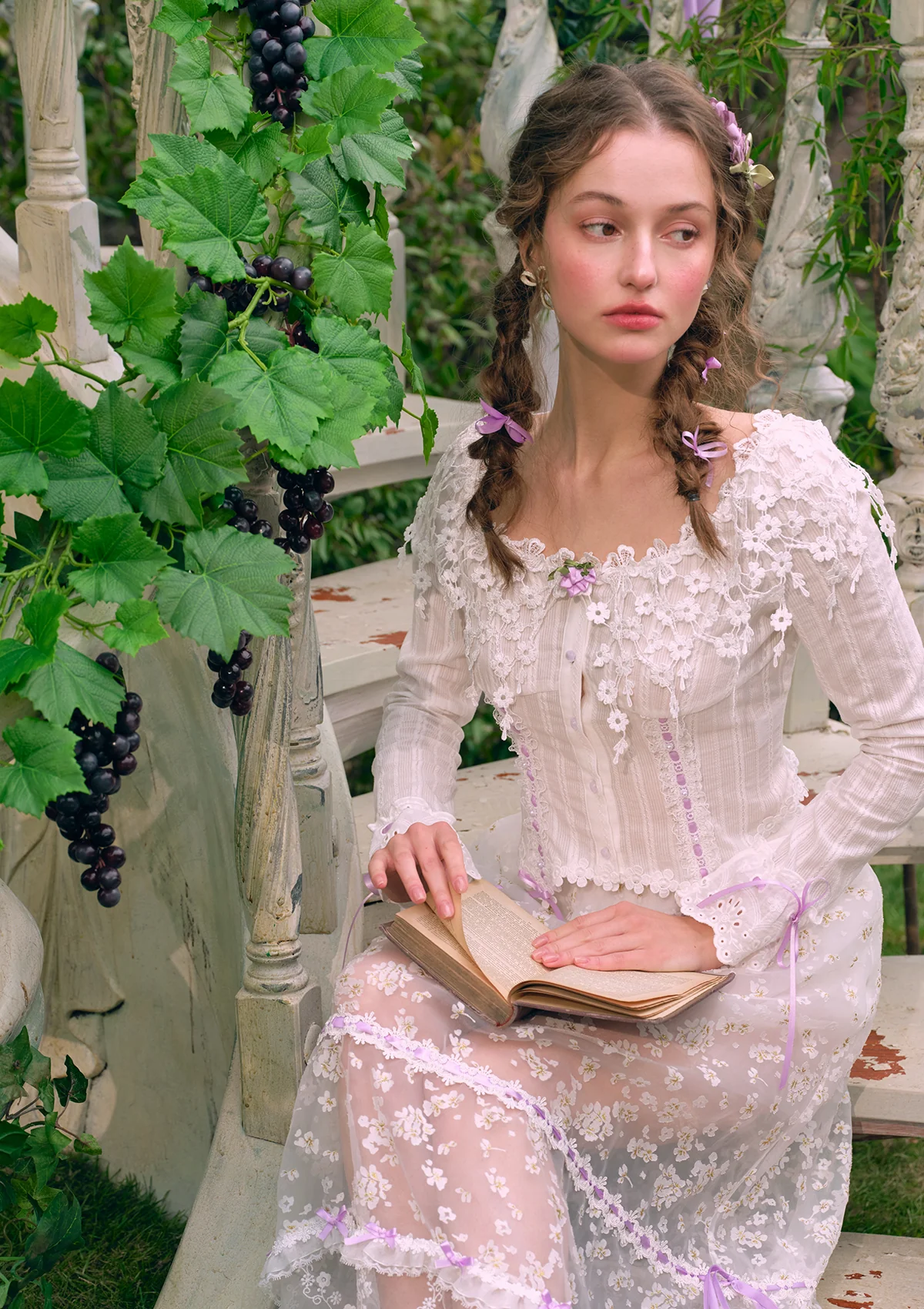 Flower Vine & Wind Song Top - Thrancidy