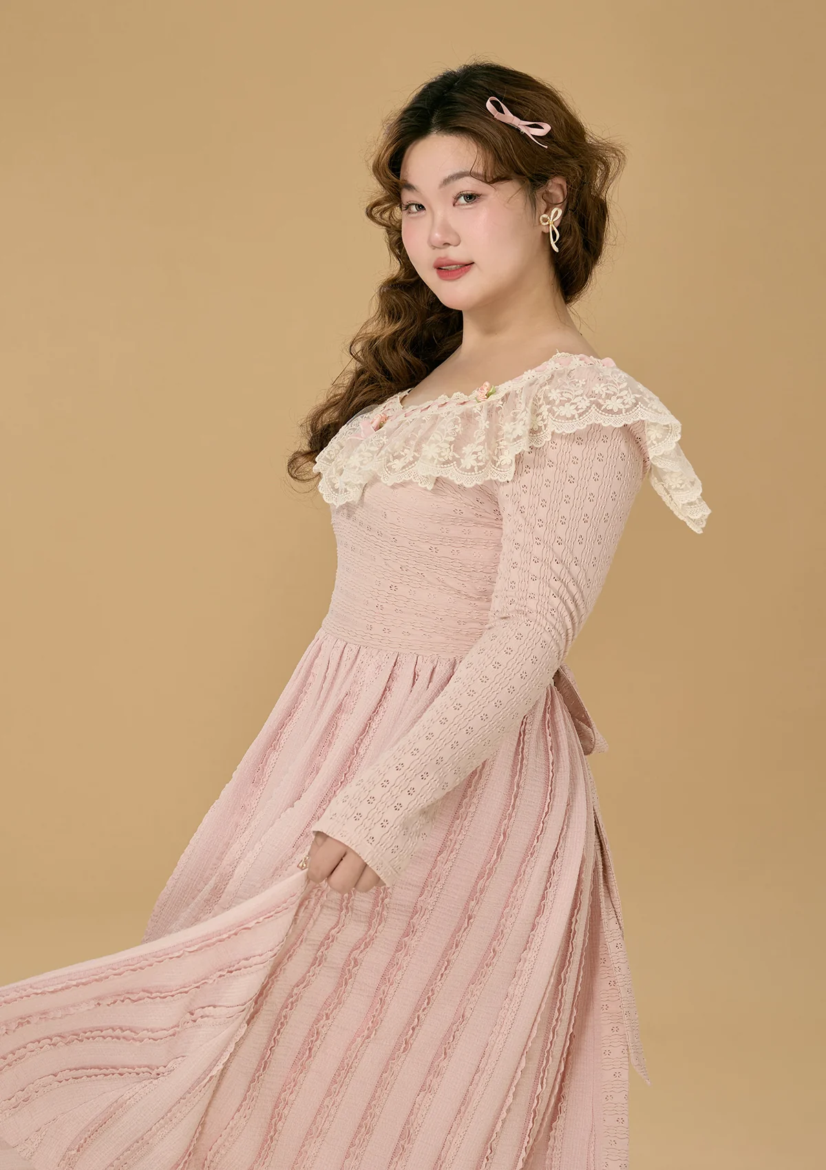 Curve & Plus Tuileries Forest Dress - Thrancidy