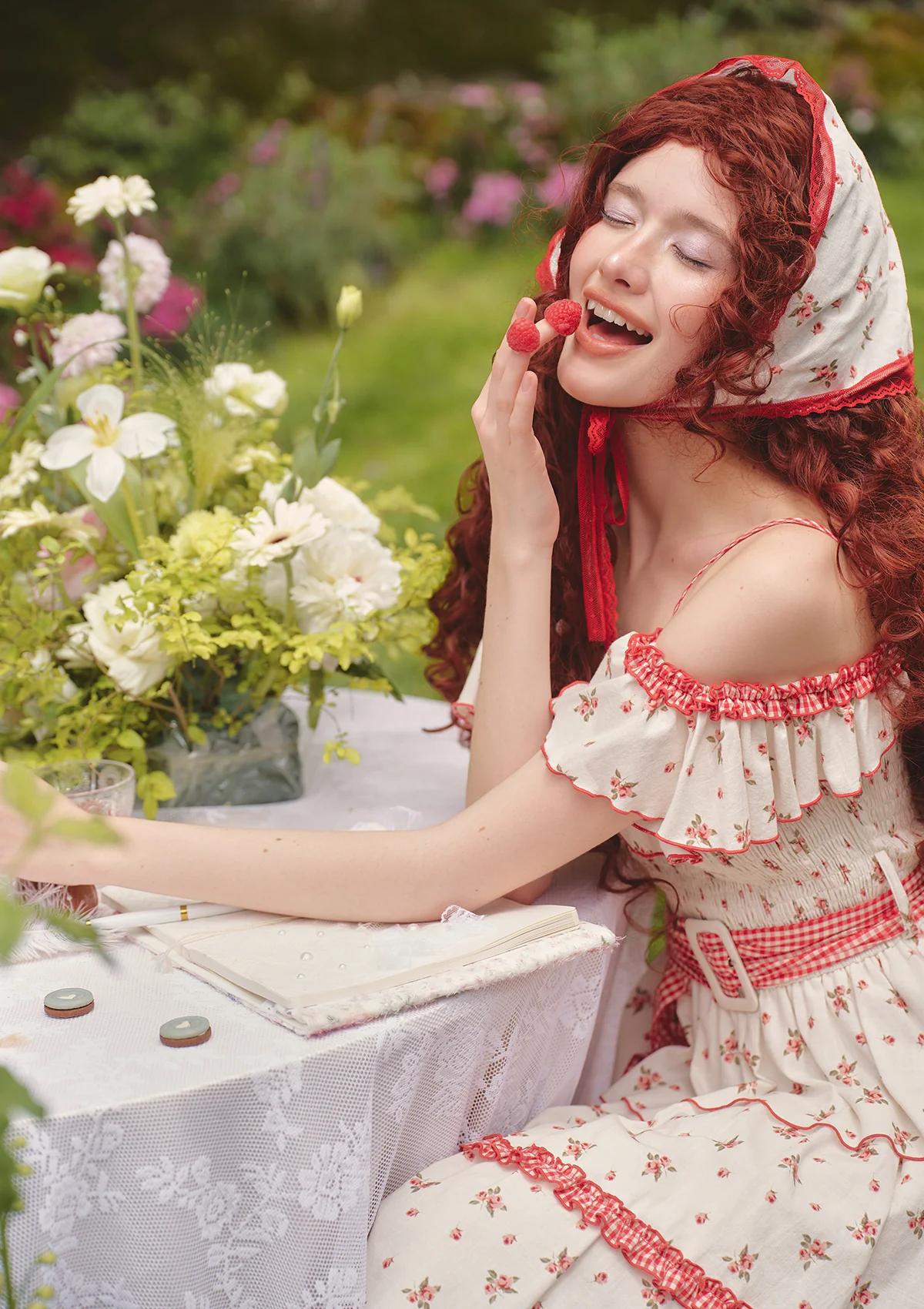 Red Hood Maiden Dress - Thrancidy