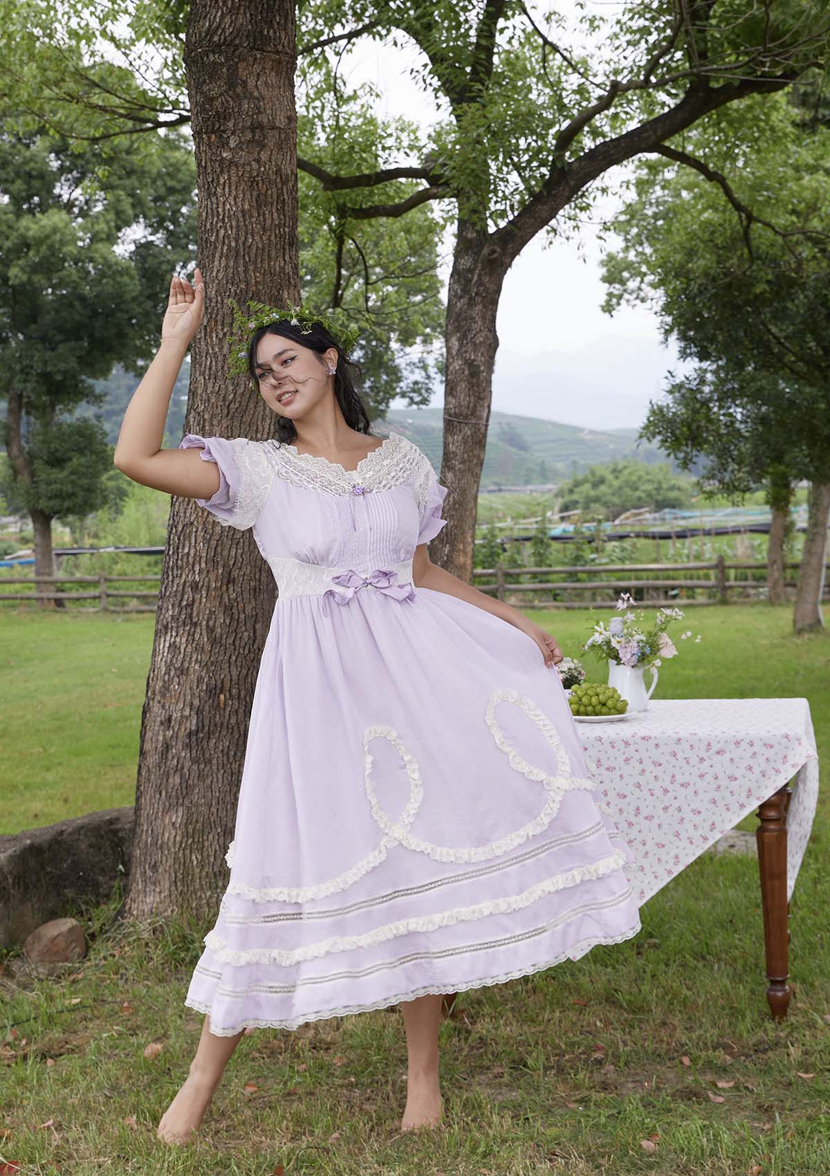 Curve & Plus Purple Kite Dress - Thrancidy