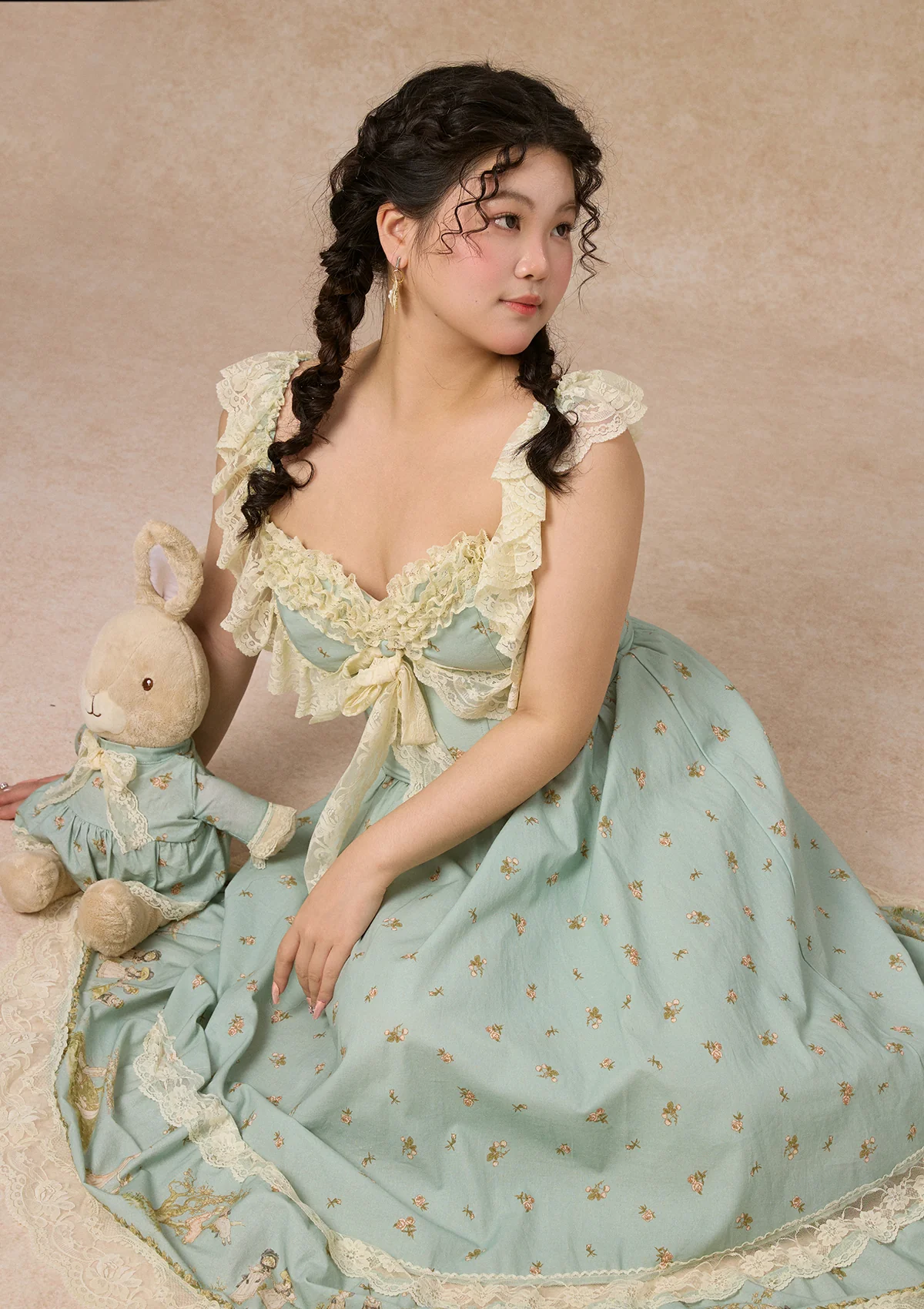 Curve&Plus Woodland Fairy Corset Dress (sleeveless) - Thrancidy