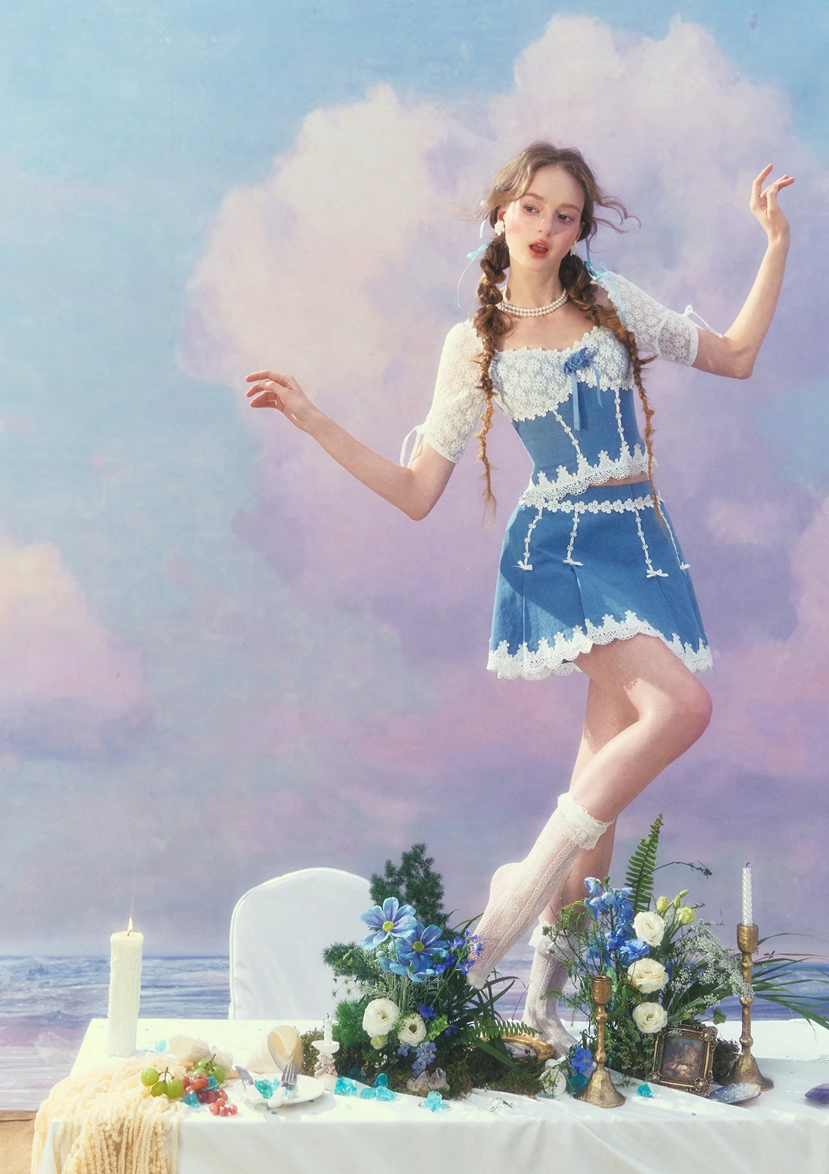 Dream Blue Coast Skirt - Thrancidy