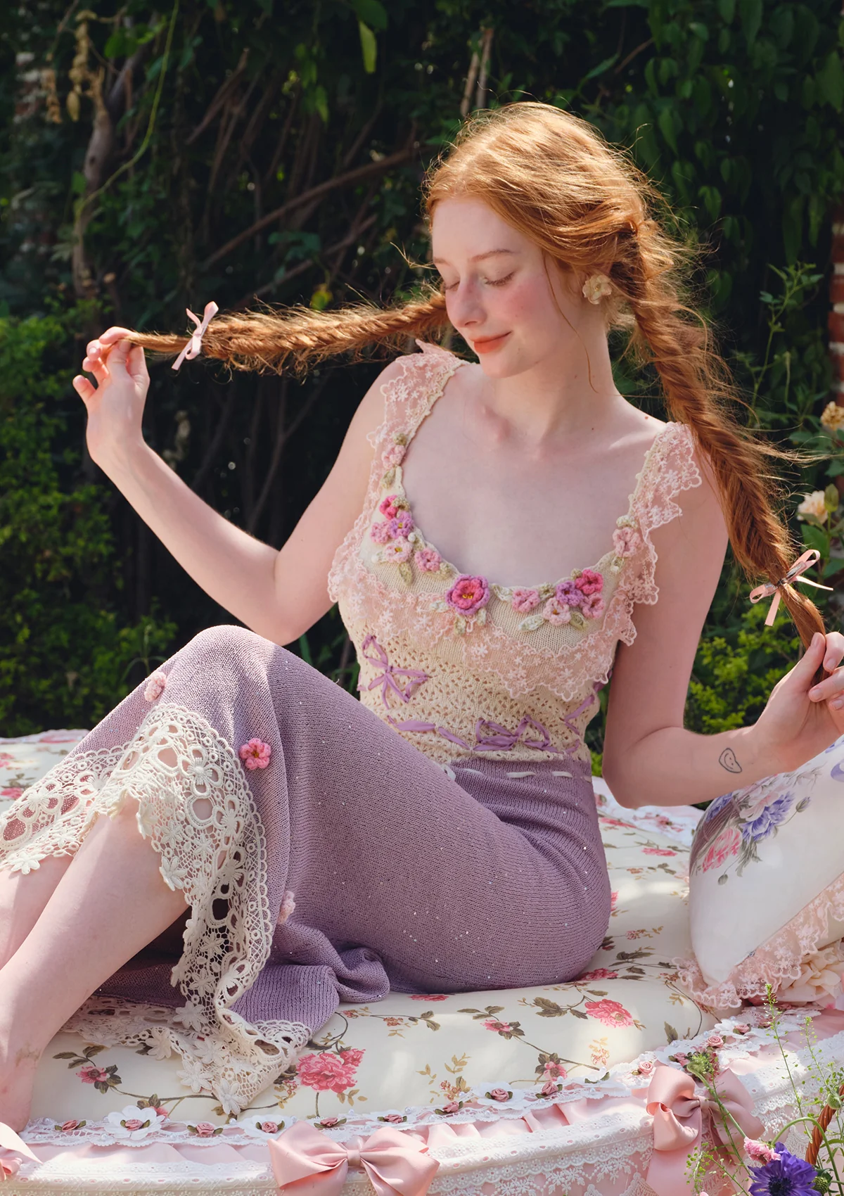 Floral Beauty Banquet Knit Dress - Thrancidy