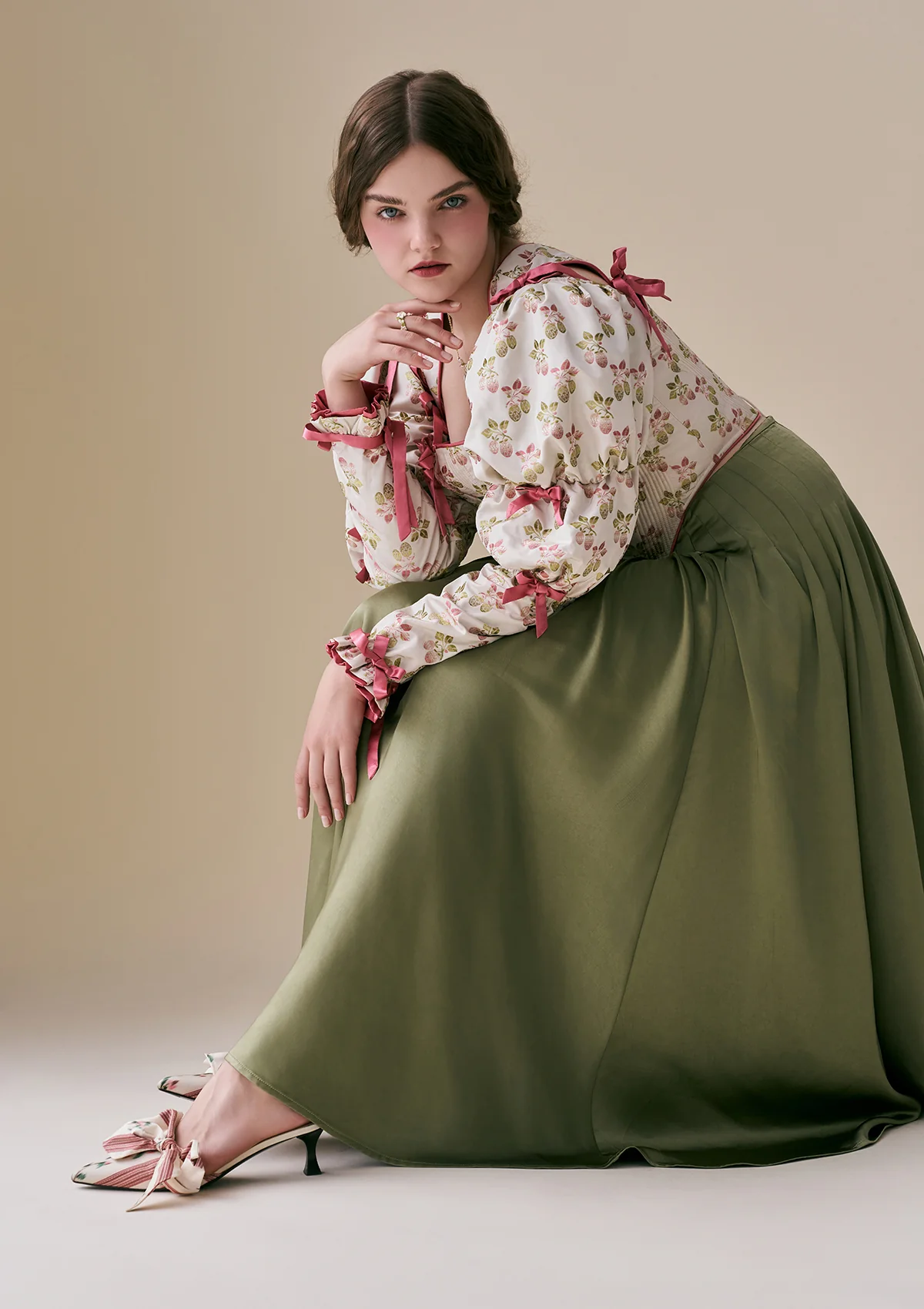 Curve & Plus Flower & Mirror Skirt - Thrancidy