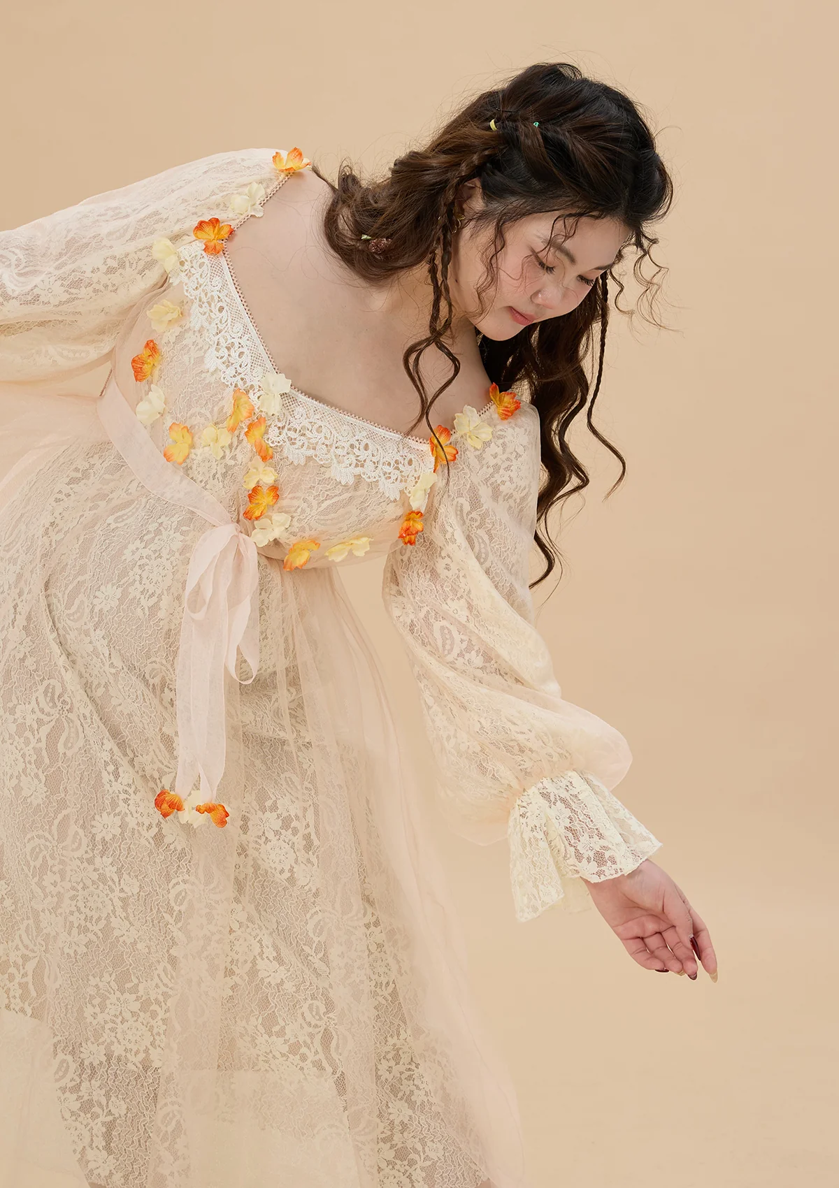 Curve & Plus Sunset & Orange Ocean Dress - Thrancidy