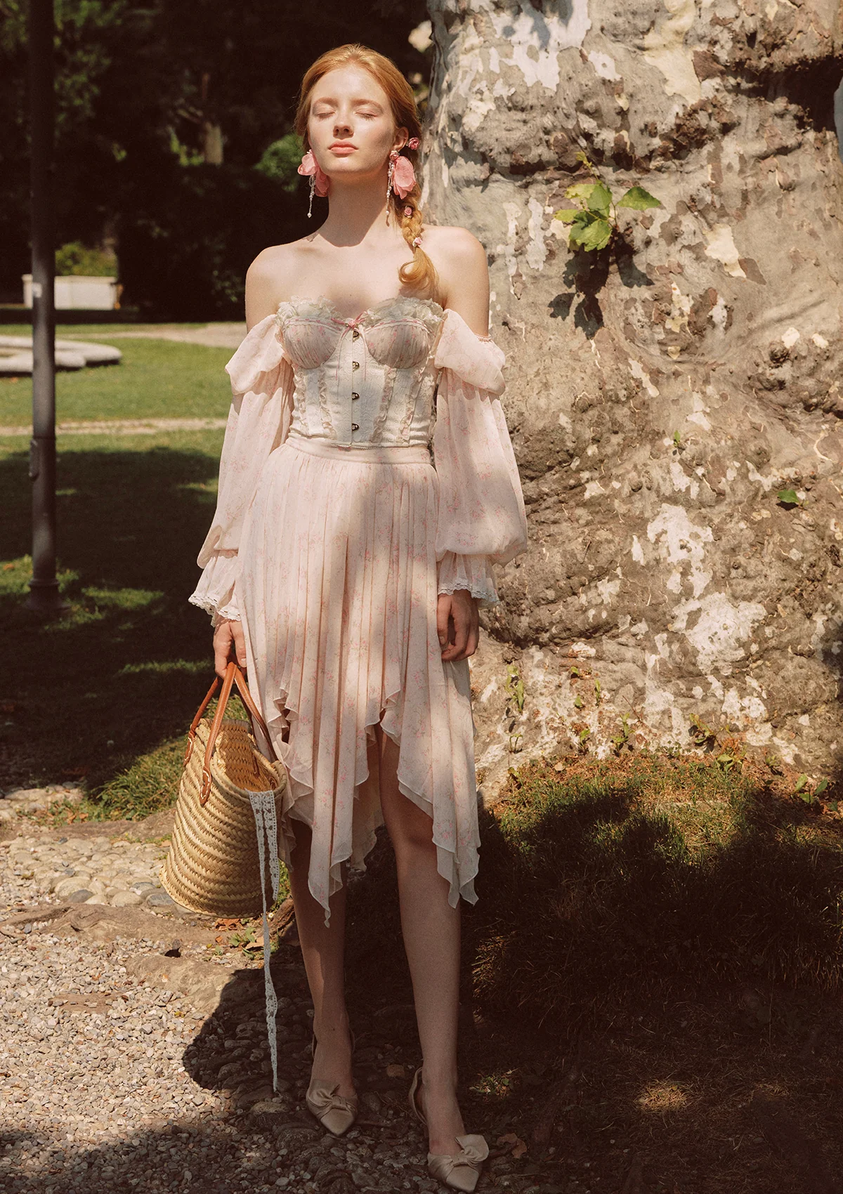 Girl Floral Notes Corset - Thrancidy