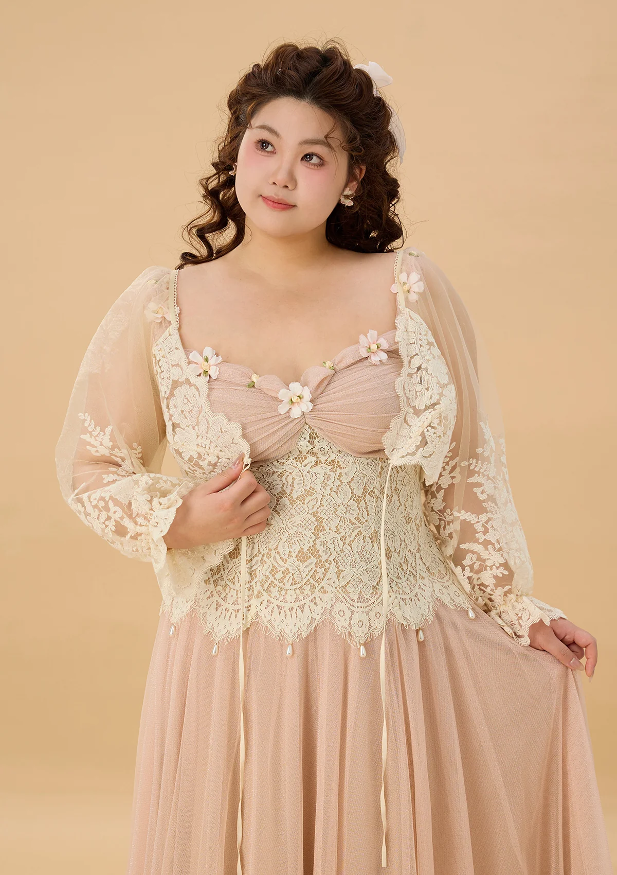 Curve & Plus Daisy Wind Chine Dress - Thrancidy