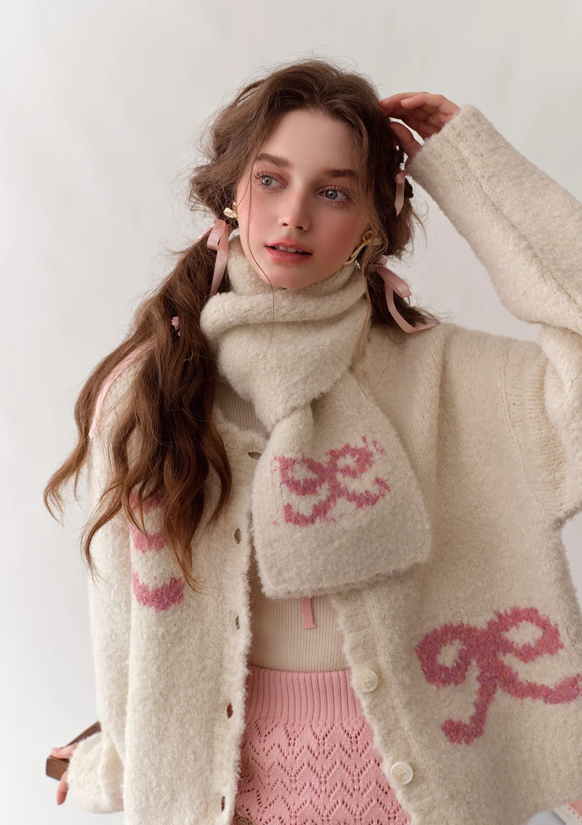 Strawberry Young Sister Knit Cardigan - Thrancidy