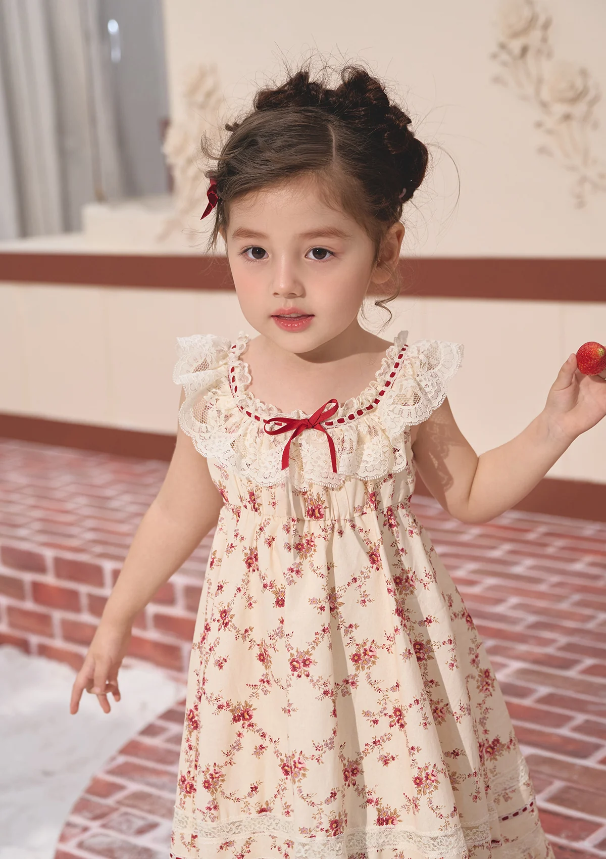 Toddler Girl Red Garnet Dress - Thrancidy