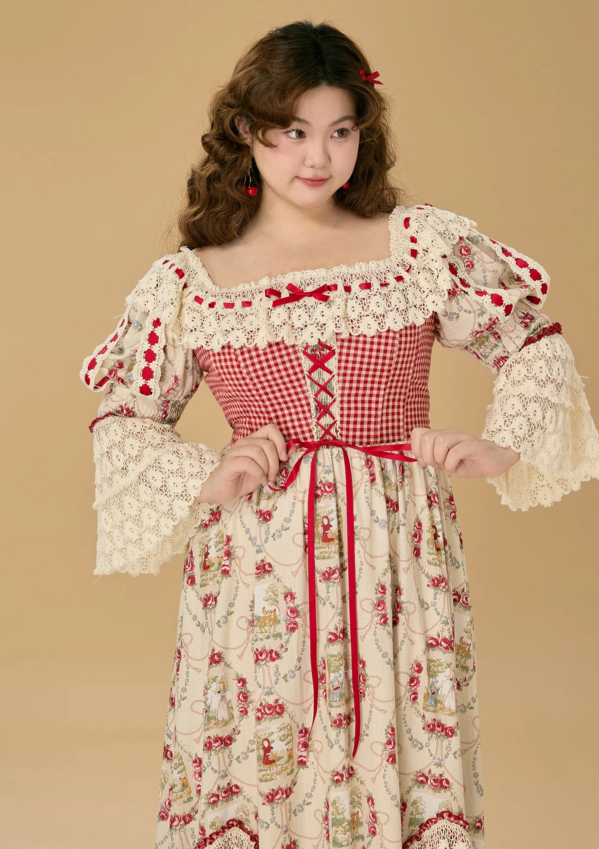 Curve & Plus Little Red Riding Hood  Dress - Thrancidy