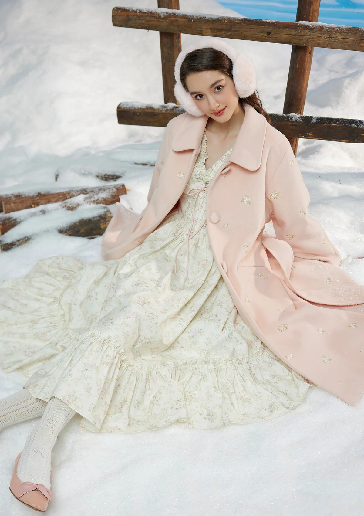 Blushy Wasabi Coat - Thrancidy