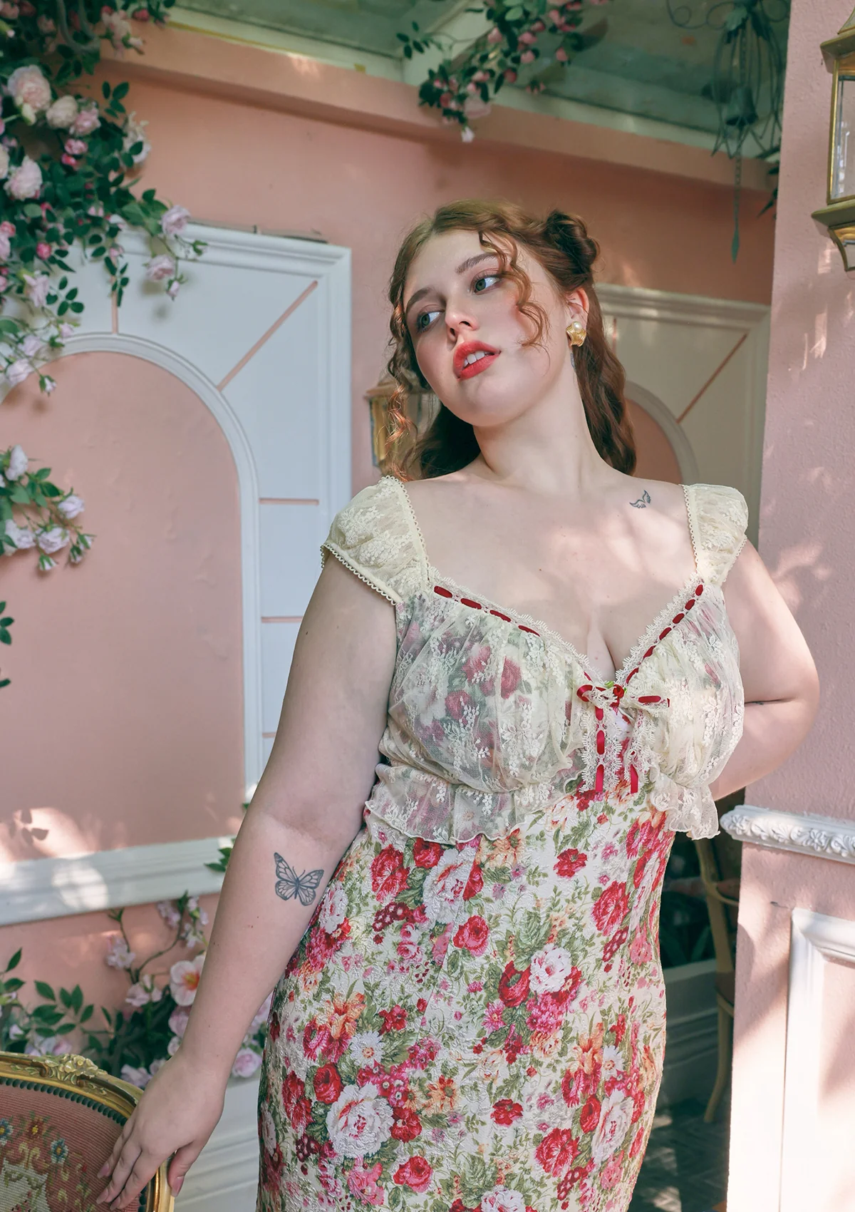 Curve & Plus The Blossom Of Wealth Dress - Thrancidy