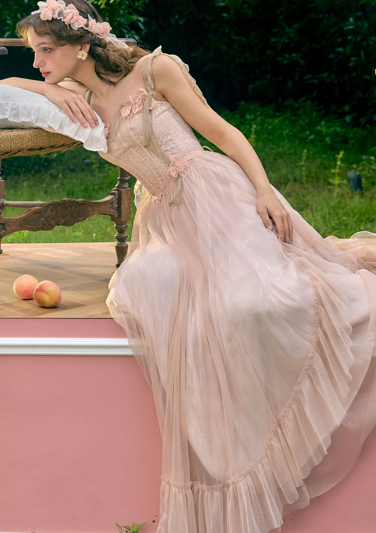 Flower Kissing Wonderland Corset Dress - Thrancidy