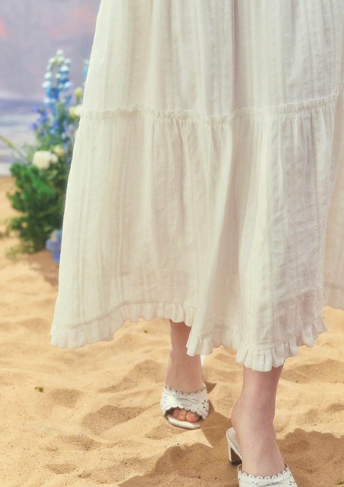 White Dream Tide Corset Dress - Thrancidy