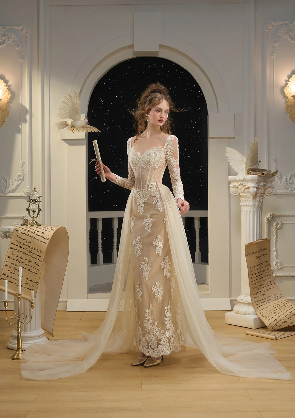 Swan Wings Corset Dress - Thrancidy