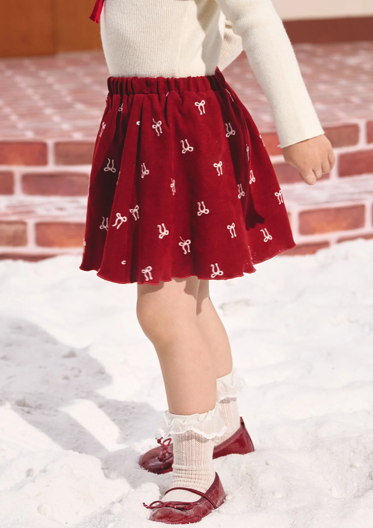 Toddler Girl Strawberry Newspaper Office Skirt - Thrancidy