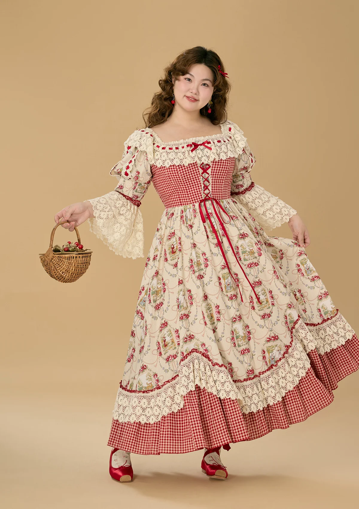 Curve & Plus Little Red Riding Hood  Dress - Thrancidy