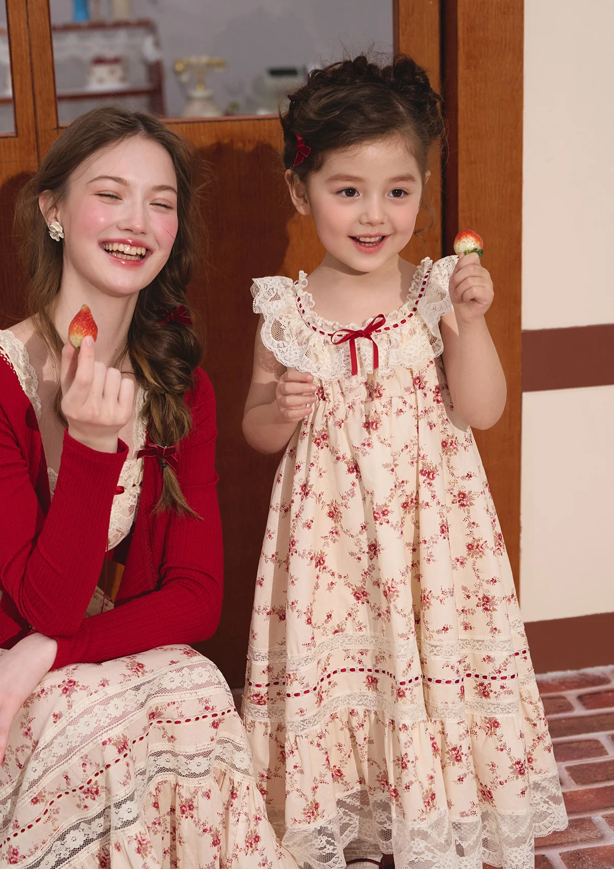 Toddler Girl Red Garnet Dress - Thrancidy