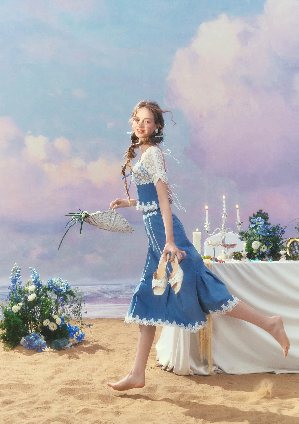 Dream Blue Coast Skirt - Thrancidy