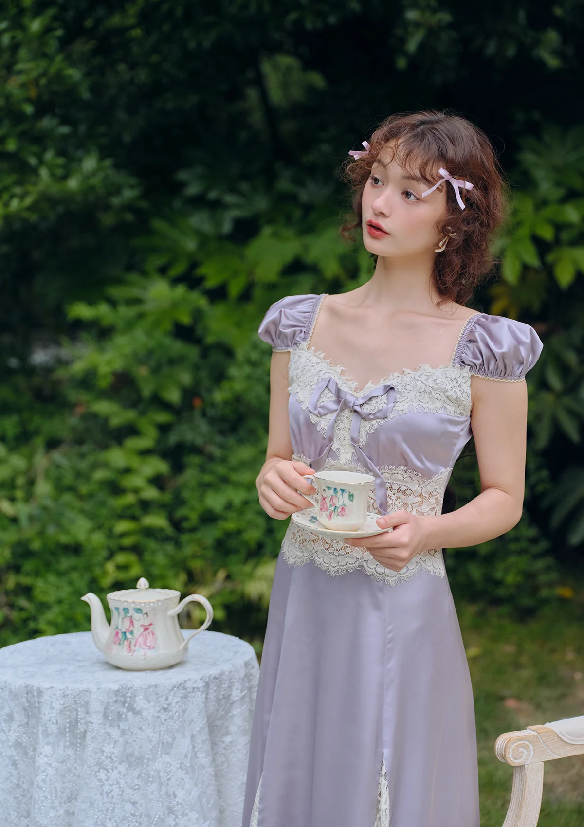 Rosace Lavande Dress - Thrancidy