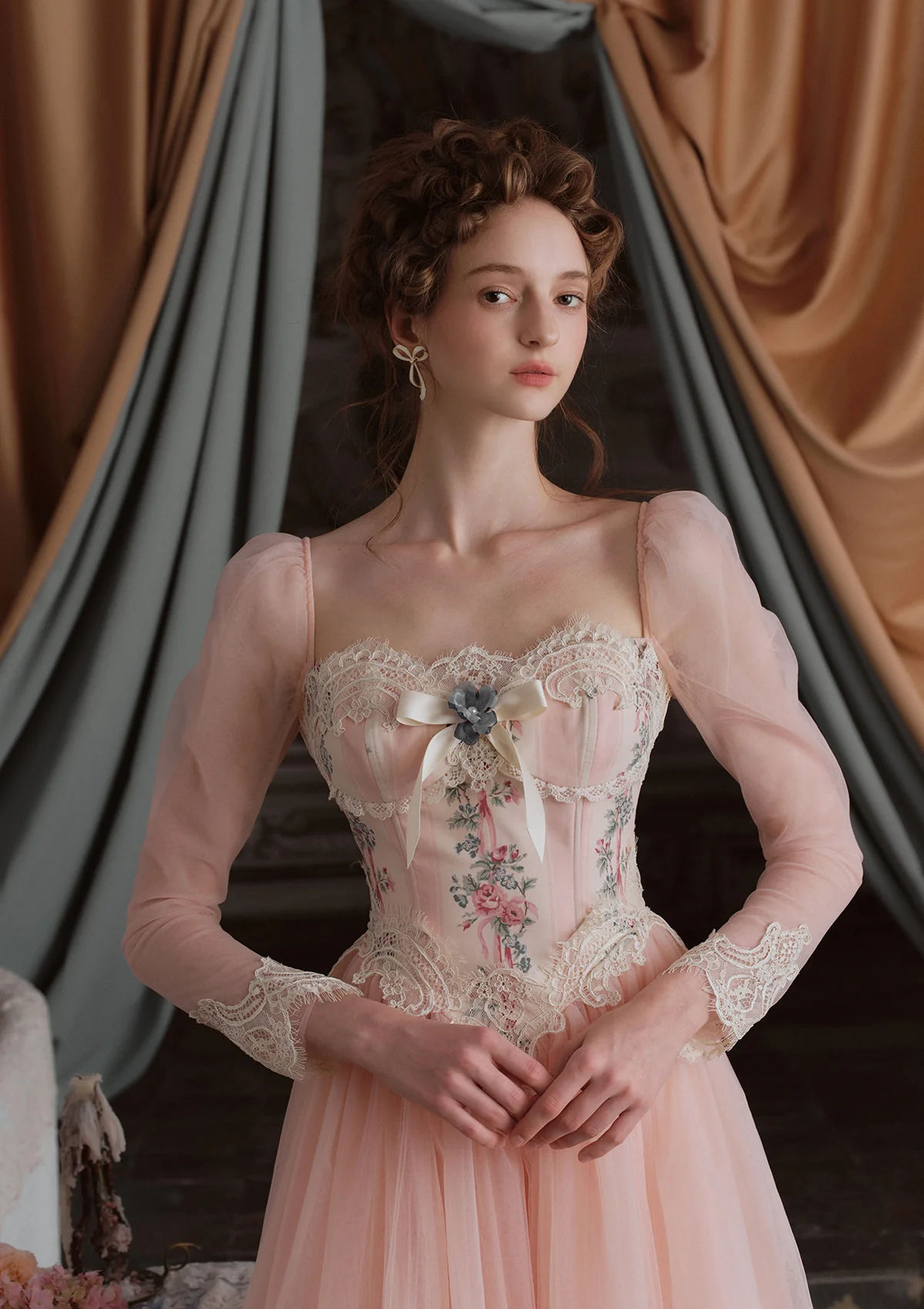 Annalise Long Sleeve Corset Dress - Thrancidy