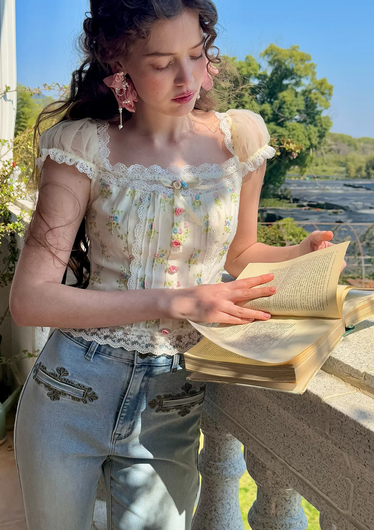 Springfield Flower Top - Thrancidy