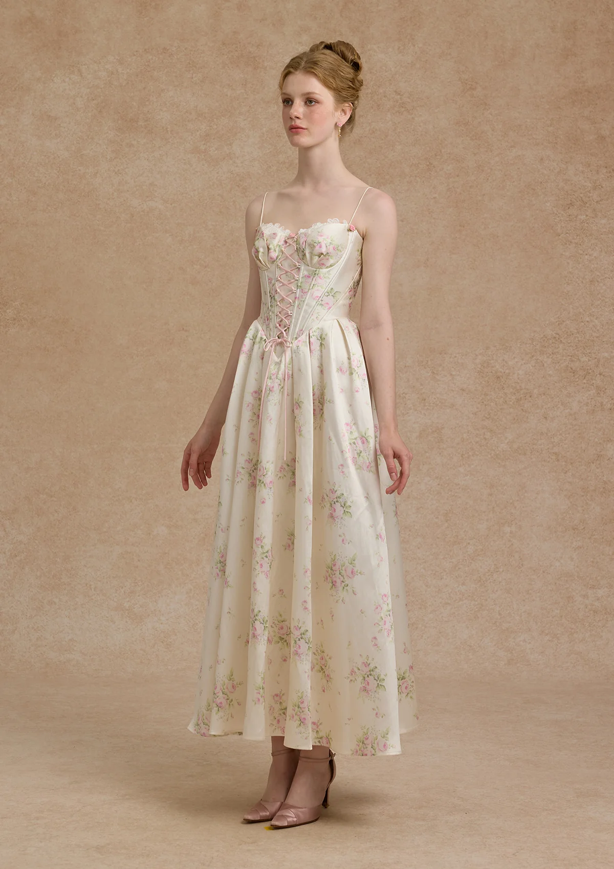 Love Flower Notes Corset Dress - Thrancidy