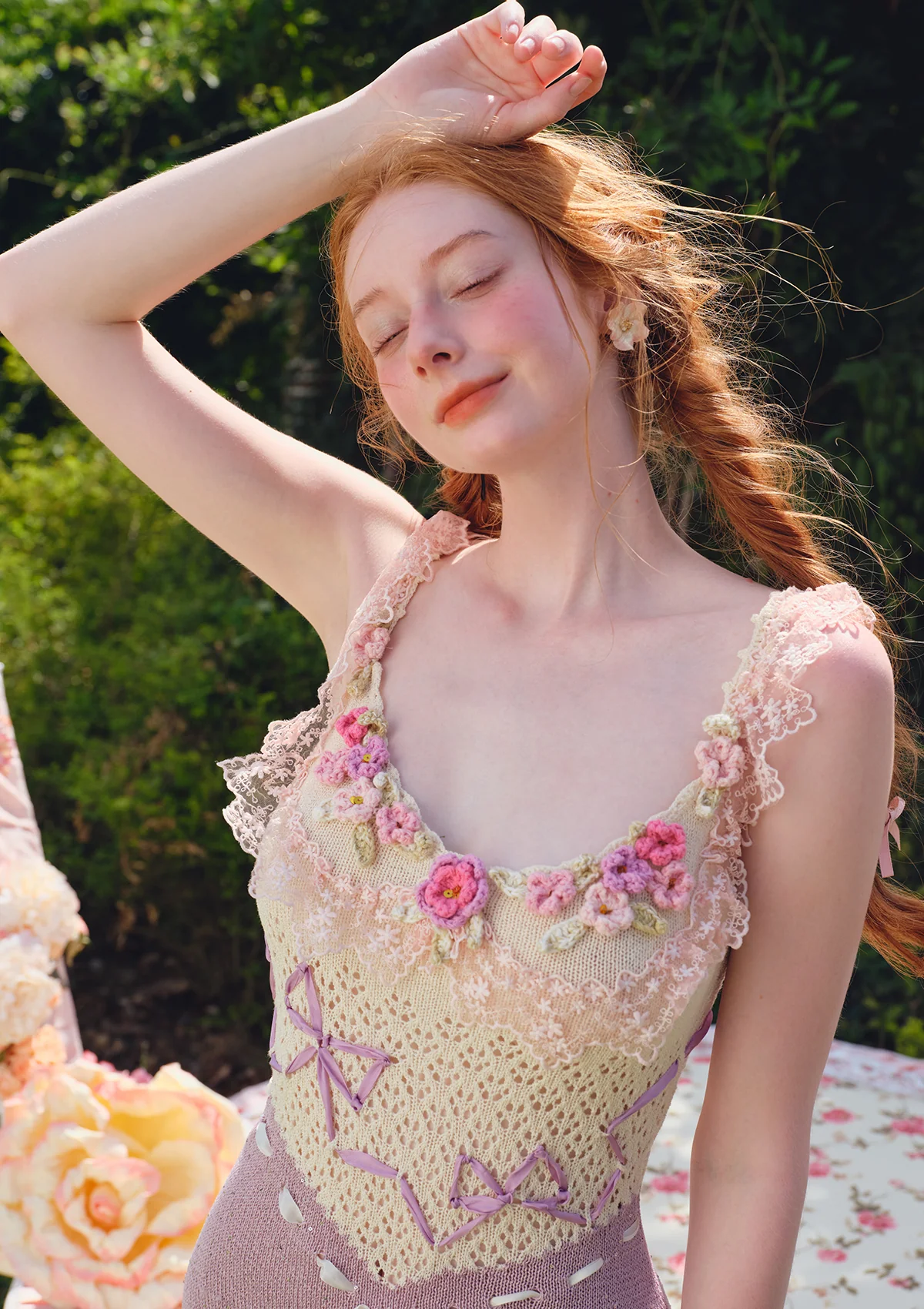 Floral Beauty Banquet Knit Dress - Thrancidy